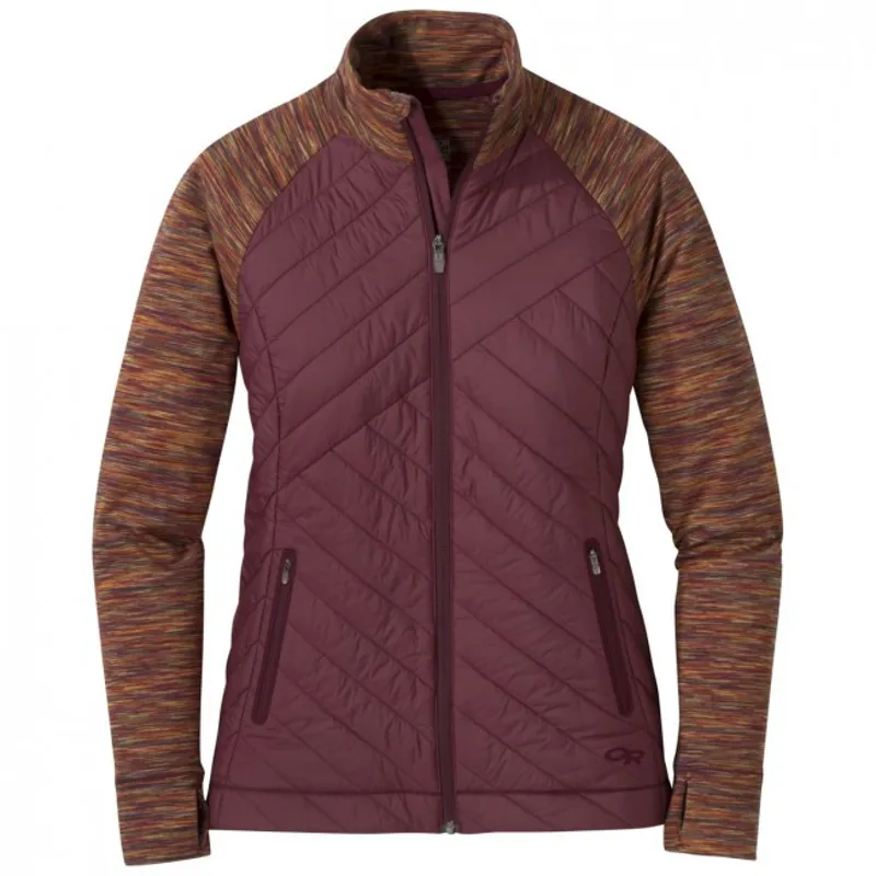 Outdoor Research Womens Melody Hybrid Full Zip Garnet Multi